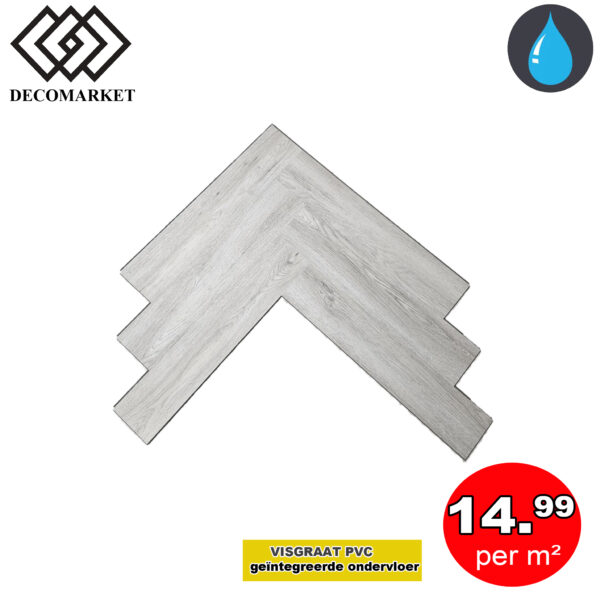Visgraat PVC 5.5mm geïntegreerde ondervloer 7368-1