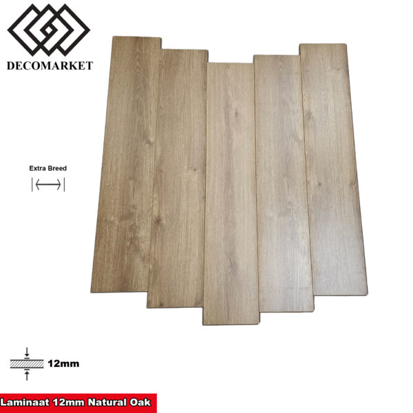 Laminaat 12mm Natural Oak Extra Breed